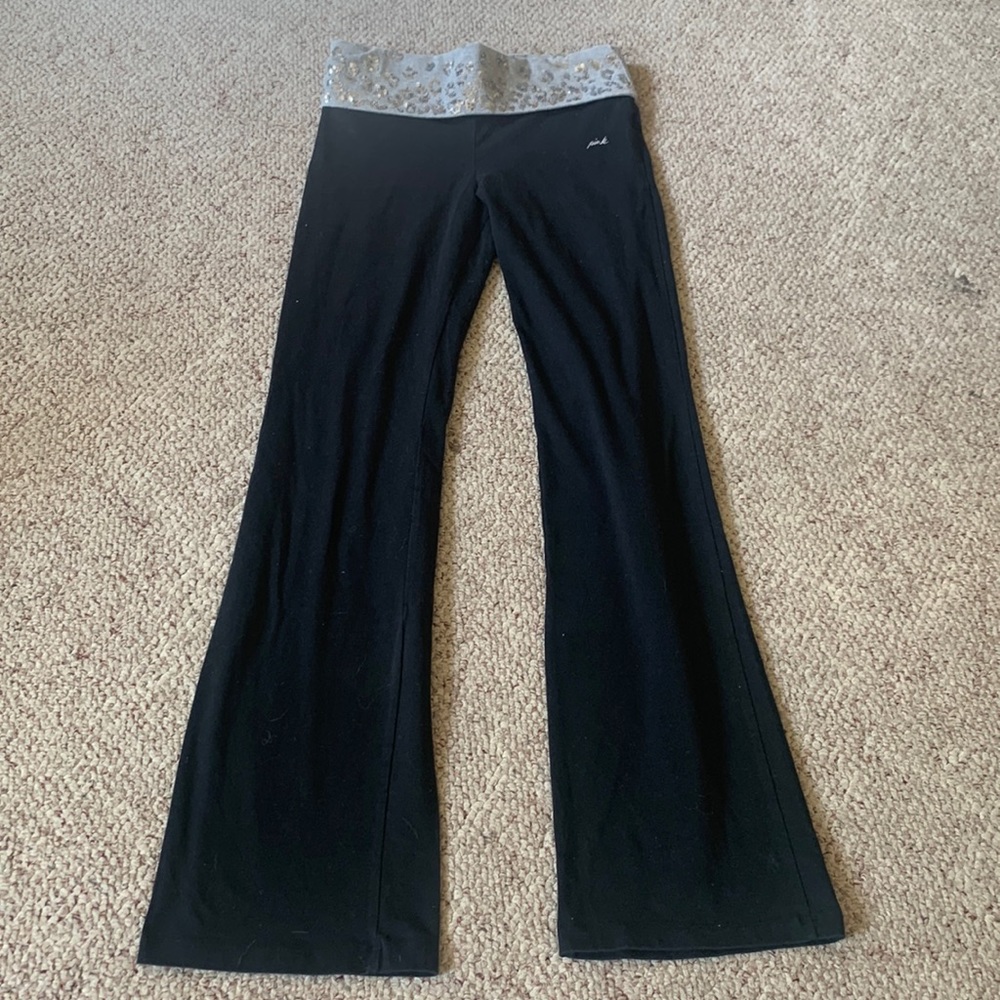 PINK flare yoga pants